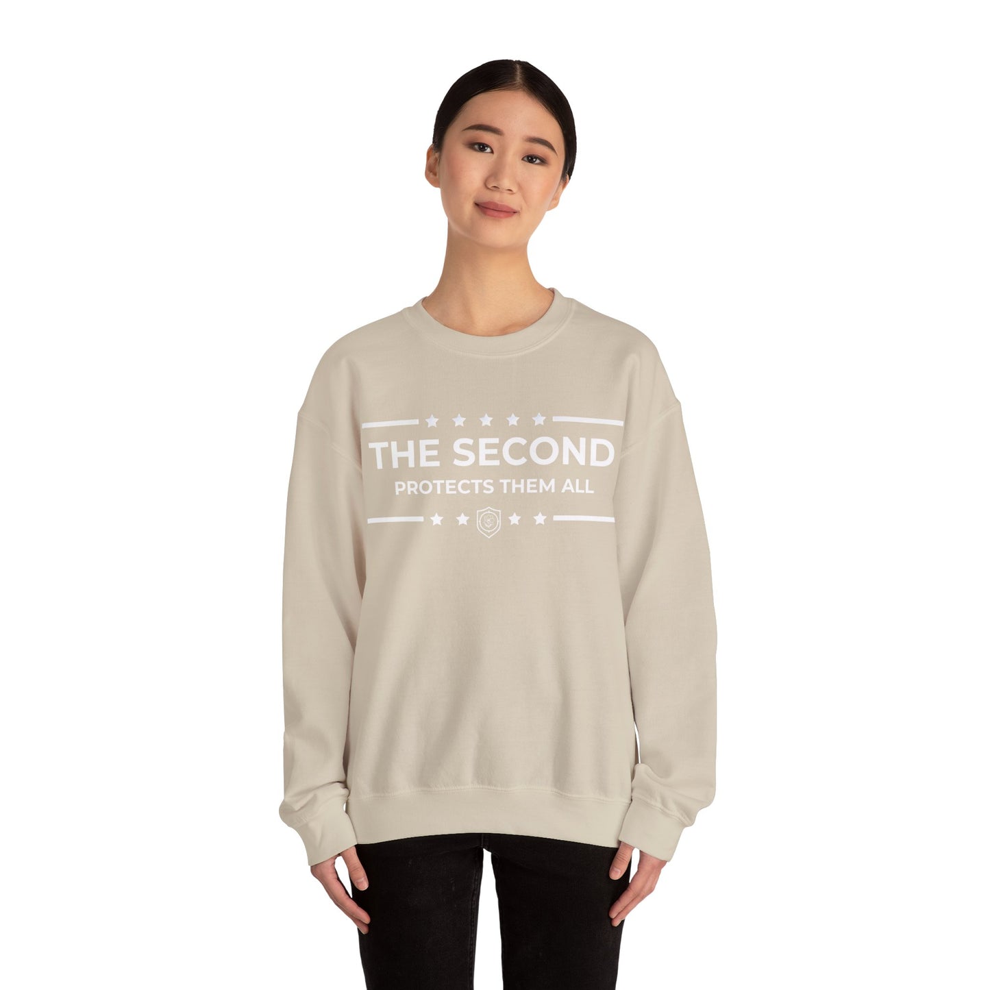 The Second: Protects Them All Iron Belle Defense Unisex Crewneck Sweatshirt