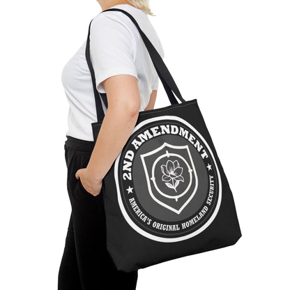2nd Amendment Shield Tote Bag — America’s Original Homeland Security Cotton Tote